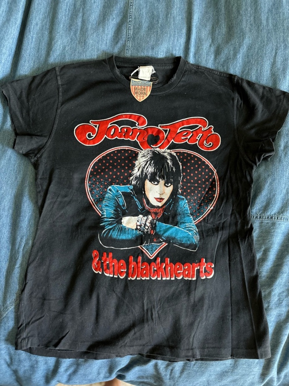 RARE MadeWorn Joan Jett Blackhearts ’82 Tour Tee NWT S